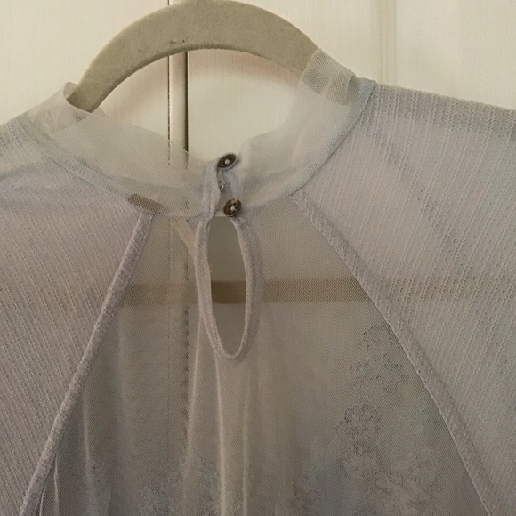 Free people floral mesh dress blue S - Picture 4 of 6